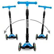 Trotineta Copii Pliabila, Reglabila, Roti Luminoase, Vento Football, 3+ Ani, Pana La 50 Kg, Kidwell Pjbhubaven01a6