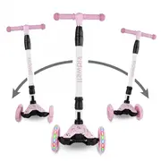 Trotineta Copii Pliabila, Reglabila, Roti Luminoase, Vento Panda, 3+ Ani, Pana La 50 Kg, Kidwell Pjbhubaven01a9