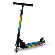 Trotineta Cu 2 Roti Pentru Copii, 3in1, Pliabila, Reglabila, Cu Iluminare Led Incorporata, Mido Black, 5 Ani+, Pana La 100 Kg, Kidwell Pjbhuskmid01a0