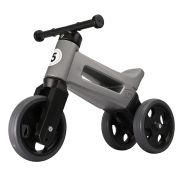 Bicicleta fara pedale cu cosulet pentru ghidon Funny Wheels Rider SPORT 2 in 1 Gri PMICFWR-S-GREYB