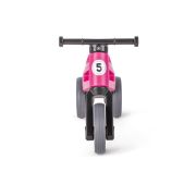 Bicicleta fara pedale cu cosulet pentru ghidon Funny Wheels Rider SPORT 2 in 1 Roz/Negru PMICFWR-S-PINKBB