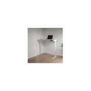 Birou reglabil electric off990, blat mdf, cu motor, functional, negru/alb drm10581