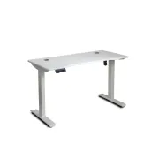Birou reglabil electric off990, blat mdf, cu motor, functional, negru/alb drm10581