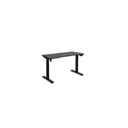 Birou reglabil electric off990, blat mdf, cu motor, functional, negru/alb drm10581