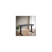 Birou reglabil electric off990, blat mdf, cu motor, functional, negru/alb drm10581