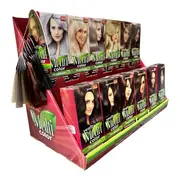 Display din carton cu 30 bucati Vopsea de par Venita Multicolor si paletar