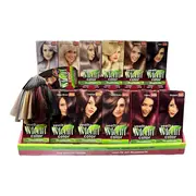 Display din carton cu 30 bucati Vopsea de par Venita Multicolor si paletar