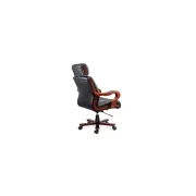 Scaun directorial cu masaj off1662, baza lemn, piele ecologica, elegant, robust, cu temporizator, 120 kg drm10585