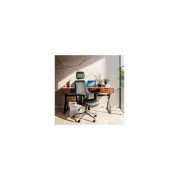 Scaun directorial cu tetiera off1606, baza metalica, piele ecologica, elegant, mecanism balans, 120 kg drm10589