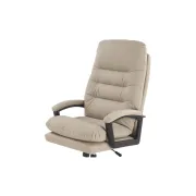 Scaun directorial hm harbor, piele ecologica, inaltime reglabila, mecanism de balansare, perne duble, 120 kg, bej drm10556