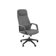 Scaun directorial hm razor, piele ecologica, mecanism multiblock, tetiera integrata,120 kg, gri drm10551
