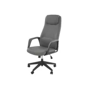 Scaun directorial hm razor, piele ecologica, mecanism multiblock, tetiera integrata,120 kg, gri drm10551