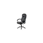 Scaun directorial off201s, piele ecologica, elegant, mecanism balans, 100 kg drm10590