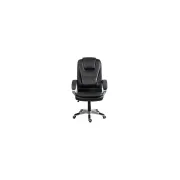 Scaun directorial off201s, piele ecologica, elegant, mecanism balans, 100 kg drm10590