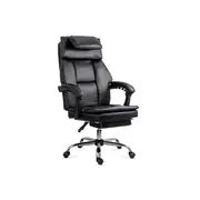 Scaun directorial off341, piele ecologica, mecanism balans, robust, rabatabil 170 grade, 150 kg drm10592