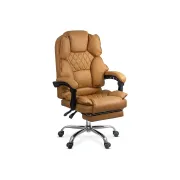 Scaun directorial off411, piele ecologica, mecanism asincron, perne duble, 120 kg drm10582