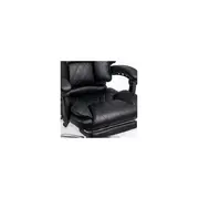 Scaun directorial off411, piele ecologica, mecanism asincron, perne duble, 120 kg drm10582