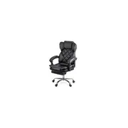 Scaun directorial off412, piele ecologica, mecanism asincron, robust, suport picioare retractabil, 120 kg drm10583