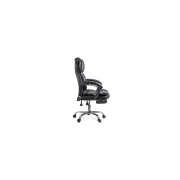 Scaun directorial off412, piele ecologica, mecanism asincron, robust, suport picioare retractabil, 120 kg drm10583