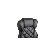 Scaun directorial off412, piele ecologica, mecanism asincron, robust, suport picioare retractabil, 120 kg drm10583