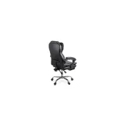 Scaun directorial off412, piele ecologica, mecanism asincron, robust, suport picioare retractabil, 120 kg drm10583