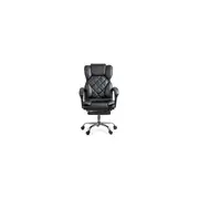 Scaun directorial off412, piele ecologica, mecanism asincron, robust, suport picioare retractabil, 120 kg drm10583