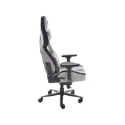 Scaun directorial pentru gaming hm alister, stofa, robust, cadru metalic, cotiere reglabile, multiblock,100 kg, gri drm10403