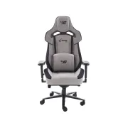 Scaun directorial pentru gaming hm alister, stofa, robust, cadru metalic, cotiere reglabile, multiblock,100 kg, gri drm10403