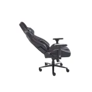 Scaun directorial pentru gaming hm baldur, piele ecologica, cadru metalic, cotiere reglabile, multiblock,100 kg, negru drm10404
