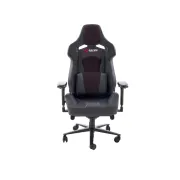 Scaun directorial pentru gaming hm baldur, piele ecologica, cadru metalic, cotiere reglabile, multiblock,100 kg, negru drm10404