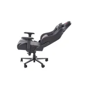 Scaun directorial pentru gaming hm chavez, piele ecologica, cadru metalic, cotiere reglabile, multiblock, perne lombare,100 kg, negru drm10405