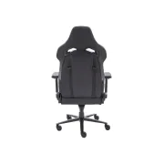 Scaun directorial pentru gaming hm chavez, piele ecologica, cadru metalic, cotiere reglabile, multiblock, perne lombare,100 kg, negru drm10405