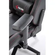 Scaun directorial pentru gaming hm chavez, piele ecologica, cadru metalic, cotiere reglabile, multiblock, perne lombare,100 kg, negru drm10405
