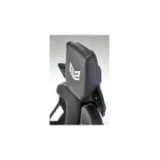 Scaun directorial pentru gaming hm nitro, piele ecologica/stofa, cotiere reglabile, multiblock, ergonomic,120 kg, negru/rosu drm10407