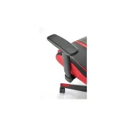 Scaun directorial pentru gaming hm nitro, piele ecologica/stofa, cotiere reglabile, multiblock, ergonomic,120 kg, negru/rosu drm10407
