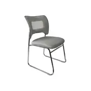 Scaun vizitator hrc 613f, tip sanie, ergonomic, mesh, cadru metalic cromat, 120 kg drm10570