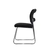 Scaun vizitator hrc 613f, tip sanie, ergonomic, mesh, cadru metalic cromat, 120 kg drm10570