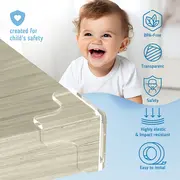 Set 12 Coltare din Silicon pentru colturi, forma T, fixare cu adeziv puternic Tesa, fara urme, Sipo EKDSBS-EC55T