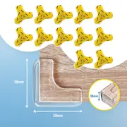 Set 12 Coltare din Silicon pentru colturi, forma T, fixare cu adeziv puternic Tesa, fara urme, Sipo EKDSBS-EC55T