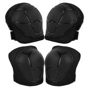 Set De Protectie Kidwell Trix, Genunchiere, Cotiere Si Palme, Marime M, 25-50 Kg, Black Pjbzeoctri01a2