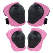 Set De Protectie Kidwell Trix, Genunchiere, Cotiere Si Palme, Marime S, 25-50 Kg, Pink Pjbzeoctri02a1