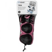 Set De Protectie Kidwell Trix, Genunchiere, Cotiere Si Palme, Marime S, 25-50 Kg, Pink Pjbzeoctri02a1
