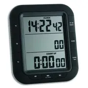Timer si cronometru digital triplu, cu operare simultana, ceas, memorie, negru, TFA 38.2023