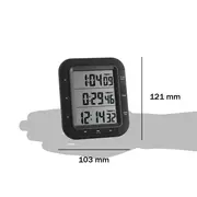 Timer si cronometru digital triplu, cu operare simultana, ceas, memorie, negru, TFA 38.2023