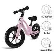 Bicicleta De Echilibru Fara Pedale Pentru Copii, Reglabila Si Roti Eva, Ultra-usoara, Vito Pink Pjbrobivit04a0