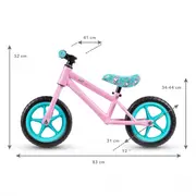 Bicicleta fara pedale cu roti din spuma eva kidwell mundo - unicorn - resigilat edeedirobimun01a1_resigilat