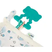 Jucarie dentitie cu paturica pathwork Bird, BabyJem, alb JEMbj_8582