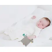 Jucarie dentitie cu paturica pathwork Bird, BabyJem, gri JEMbj_8581