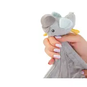 Jucarie dentitie cu paturica pathwork Bird, BabyJem, gri JEMbj_8581
