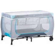 Patut pliabil accesorizat ecotoys - gri - resigilat (husa transport rupta) ede626a_resigilat